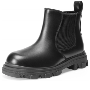 DREAM PAIRS Girls Chelsea Boots Side Zipper Lug Sole Ankle Booties Toddler/Little Kid/Big Kid