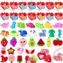 28 Pack Kids Valentines Day Cards with Cute Mochi Squishies Valentines Day Gifts for Kids Classroom, Valentines for Kids School Valentines for Class Exchange Cards Prizes Party Favors for Boys Girls, Pack Of 3