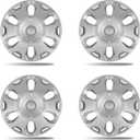 15 Inch Silver Wheel Covers Hubcaps for 2010-2013 Ford Transit Connect, OEM Replacement Wheel Skins Compatible with Part# 9T1Z-1130-A, 9T16-1130-AA, Full Rim Snap On Covers 4-Pack