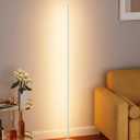EDISHINE 57.5" Corner Lamp with Remote & Foot Switch, Dimmable & 7 CCT
