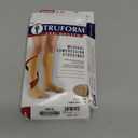 Truform 30-40 mmHg Compression Stockings for Men and Women, Knee High Length, Open Toe, Beige, 3X-Large