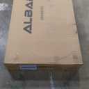 ALBAD 46.4" Round Dining Table, Mid Century Modern Round Dining Room Table for 4-6 with Metal Legs, Easy Assembly Coffee Table, Space-Saving Design for Kitchen and Dining Room (Marble)