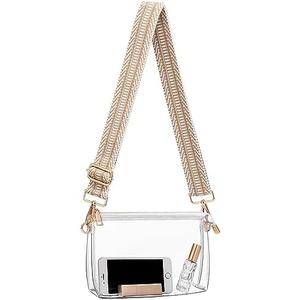 Clear Purse for Women - Stadium Approved Crossbody Bag, Small Stadium Bag for Concerts & Sports Events