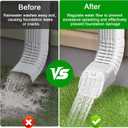 3"x4" Type-A Gutter Downspout Connector, Outlet Filter and Leaf Guard for Bottom of Downspouts
