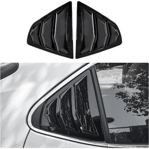 YINGTUU for Toyota Camry 2024 2023 2022 2021 2020 2019 2018 Accessories Car Rear Side Window Louvers Air Vent Scoop Shades Cover Trim Blinds Decals-Glossy Black(Not Fit 2025)