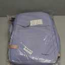 Taygeer Travel Backpack for Women, Carry On Backpack with USB Charging Port & Shoe Pouch, TSA 15.6inch Laptop Mochila Flight Approved, Nurse Bag Casual Daypack for Weekender Hiking, Powder Purple (Large)