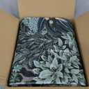 GarveeHome Forest Rugs 5x7, Dark Green Washable Area Rugs for Living Room 5x7, Botanical Low Pile Non Slip Stain Resistance Woodland Rug for Farmhouse, Bedroom, Dining Room