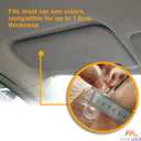 Car Sun Visor (Pack of 2), Tac Extension, 2 in 1 for Day and Night Anti-Glare, Anti Dazzle and Anti UV HD Automobile Windshield Visor by Mobi Lock