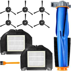 RV2310AE Replacement Parts Set Compatible with Shark AV2310AE RV2300S RV2320S UR2350AE Matrix Robot Vacuum 1 Main Brush Roller 6 Side Brushes 2 Filters LUXRILIX
