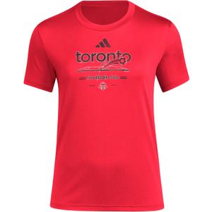 adidas Women's Toronto FC Vintage World Pre-Game Short Sleeve T-Shirt (X-Large)