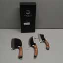 DRAGON RIOT Professional Butcher Knife Set for Meat Processing, 3Pcs High Carbon Steel Hand Forged Serbian Cleaver Chef Knife Set with Ergonomic Handles for Kitchen Outdoor Cooking