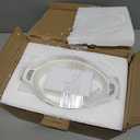 Frewinky Au Gratin Baking Dishes, 9-inch Ceramic Baking Dish Set with Handles Heat Resistant, Mini Casserole-Dishes for Oven, Porcelain Oval Baking Dishes for Gratin, Casserole and Roasting, White