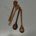 4pcs Small Wooden Spoons, 6.7 Inch Smooth Honey Spoon Mini Wood Teaspoon Dessert Table Spoons Sets for Cooking Serving Eating Stirring Coffee Tea Honey Sugar Soup Jar Condiment Kitchen Utensils