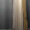 CroBlissful 2 Pcs 3" x 3" x 48" Solid Poplar Stair Newel Post with a Single Groove Notched Newel Wood Balusters for Staircase Interior Railing Newels for Stair Handrails