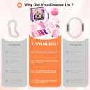 Pilates Kit 13Pcs Home Pilates Essentials Workout Kit with 13" Ring, 10" Ball and Resistance Bands for Women at Home Pilates Equipment Set for Beginners (Medium, pink)