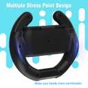 PURBHE Switch Steering Wheel for Nintendo Switch, Racing Wheel to Play Mario Kart 8 Deluxe Compatible with JoyCon, Nintendo Switch 1 Accessories Gift for Mario Kart - 2 Pack Switch Wheels