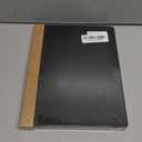 AHGXG Lined Spiral Journal Notebook, B5 Large Notebooks for Women Men, 140 Pages Hardcover Leather Notebook College Ruled, 100 GSM Paper, Notebooks for Work School Note Taking, 7.6" x 10", Black