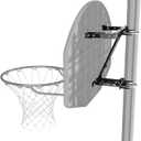 Spalding Universal Basketball Backboard Mounting Bracket | Adapts to Fit Roof, Flat Surface, or 3.5" Round Pole | Non Adjustable Height