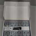 Weekly Pill Organizer with Alarms System, Removable Silicone Pill Box 7 Day 2 Time, Large Size Pill Case for Home and Travel, Secure Magnetic Base, Waterproof & Moisture Resistant (Gray)