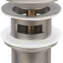 Freestanding Bathtub Drain Pop-up Stopper - Suitable for Most Bathtubs, Compatible With Rough-in Kit (Brushed Nickel Finish)