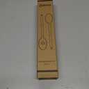 Large Wooden Spoons for Cooking, 2Pack Natural Teak Wood Cooking Spoon Set, Non-Stick Slotted and Corner Spoon, Heat-Resistant Wooden Spatula Spoon for Serving and Mixing