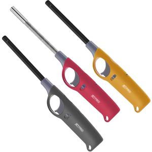 Multipurpose Refillable Torch Lighter Value Pack with Visible Fuel Tank Without Butane Fuel (Windproof& Nomal& Flexible)