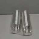 100 Pack 9 oz Clear Plastic Cups, Sturdy & Food Safe Disposable Plastic Cups for Wine Cocktail Punch