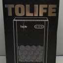 ToLife Dehumidifiers for Home 95 OZ Water Tank, 1000 sq.ft Dehumidifier for Basement Bedroom Bathroom with Auto Shut Off 7 Colors LED Light,Grey