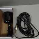 Pyle Classic Retro Dynamic Vocal Microphone - Old Vintage Style Unidirectional Cardioid Mic with XLR Cable - Universal Stand Compatible - Live Performance, In Studio Recording, Black