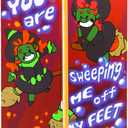 JOYIN 28 Halloween Craft Invitations Cards with Glow in The Dark Sticks for Kids Trick or Treat Party Gift Away, School Classroom Hangout Greeting.