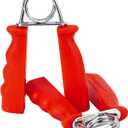 Cando Ergonomic Hand Grip (Red, Easy Tension, Red)