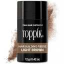Toppik Hair Building Fibers, Light Brown, 12g Fill In Fine or Thinning Hair, Instantly Thicker, Fuller Looking, 9 Shades for Men & Women, Keratin Protein Formula