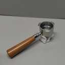 51mm 3 Ear Portafilter for DeLonghi EC680/EC685 - Stainless Steel Dual Spout Handle with Precision Basket,Siam Rosewood Grip