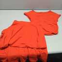 Nimsruc Two Piece Skirt Sets For Women Comfy Summer Outfits Crew Neck Short Sleeve Elastic Waist Maxi Skirts Set, Size: Small