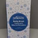 Dr. Brown's Reusable Sponge Baby Bottle Cleaning Brush Set with Suction Cup Stand, Scrubber and Nipple Cleaner, Blue 3-Pack