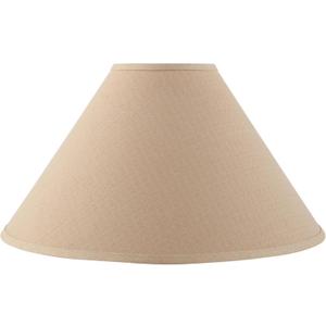 Aspen Creative 32207 Hardback Empire Spider Lamp Shade in Tan, 6" Top x 19" Bottom x 12" Slant Height