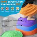 Stepping Stones for Kids  Toddler Stepping Stones for Balance and Sensory Play, Non-Slip Indoor and Outdoor Balance Toys for Boys and Girls Age 3+, Stackable 6 Pcs Set