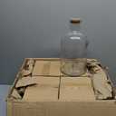 4 Pack 6oz Clear Glass Bottles with Cork 