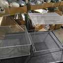 Amazon Basics Mesh Sliding Basket Organizer, Silver, Brand New