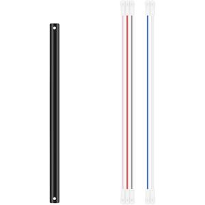 36 Inch Ceiling Fan Downrod Accessories with Extension Cord for Ceiling Fan with Lights, Original (Black)