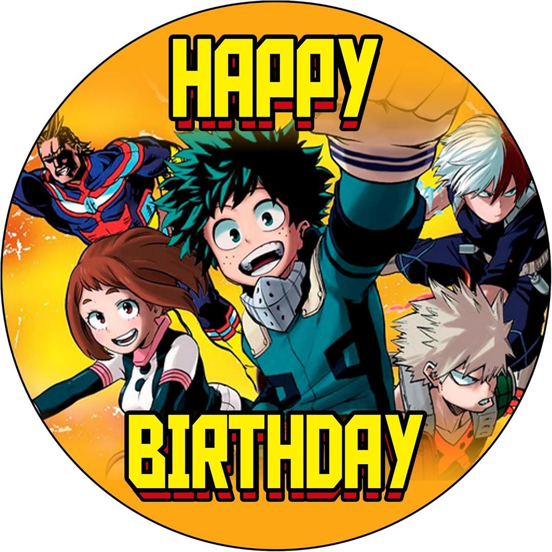7.5x Inch Edible Cake Toppers – Academia Themed Birthday Party Collection of Edible Cake Decorations
