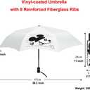 Finex Mickey Travel Compact Auto Folding Golf Umbrella with Auto Open Close One Button Handle & Wrist Strap