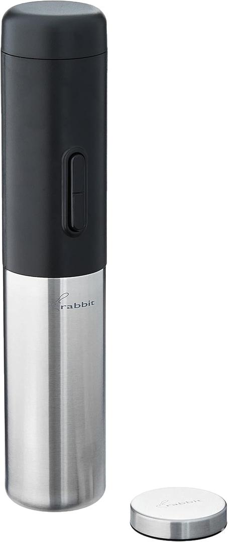 Electric Corkscrew with foil cutter, R1-17910, Black and Silver 2