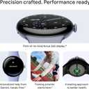Google Pixel Watch 4 (45mm) - Android Smartwatch with Heart Rate and Sleep Tracking - 40-Hour Battery - Fitness Tracking - Google AI - Matte Black Aluminum Case - Obsidian Active Band - Wi-Fi