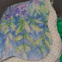 HoneiLife Quilt Set - King Size Floral Quilts, 3-Piece Microfiber Coverlets, Lightweight All Season Bedding Set - Dream Garden, Purple (King-106"x 96")