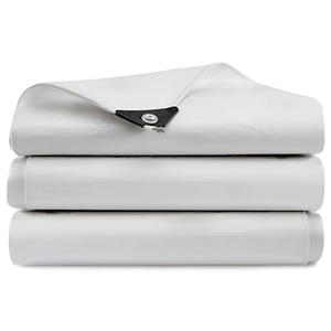 20*30ft Heavy Duty 20 Mil Tarp Cover White Poly Tarpaulin Tarpaulin with Grommets and Reinforced Edges Waterproof, UV Resistant, Rip and Tear Proof Tarp Cover
