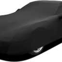 WinPower Indoor Sports Car Cover 163-181 inches Stretch Dustproof Protection Full Car Cover for Underground Garage, Car Show, Silver