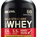Optimum Nutrition Gold Standard 100% Whey Protein Powder, Chocolate Peanut Butter, 5 Pound (Packaging May Vary), BB 2027.08.12