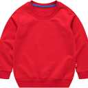PTPuke Toddler Boys Girls Solid Cotton Thin Sweatshirt Long Sleeve top T-Shirts Size: 2T