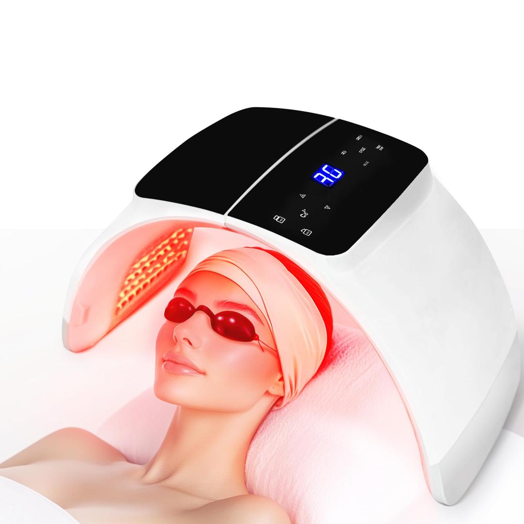 LED Light Therapy Mask Red Light Therapy Equipment, LED Face Mask Facial Led Light Therapy Tool Skin Care Equipment at Home, Facial Neck Body Hand Beauty Mask